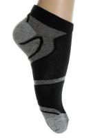 Ponožky - farebná päta, čierna