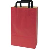 Paper carrier bags Topcraft 22 x 36 x 10.5cm red 50 pcs./pack
