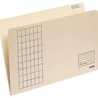 Leitz setting folder 24330011 DIN A4 180g kraft cardboard chamois, pack of 100