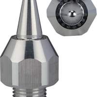 Low-noise round nozzle connection 1/2 - 27 UNS, Al 30 mm