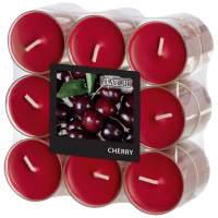 Scented tea lights Cherry Pack of 18, 6 packs = 108 pieces