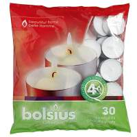BOLSIUS tea lights 30-pack 4h, 16packs