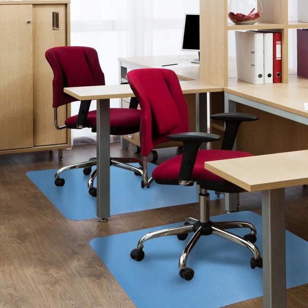 Blaue Bodenschutzmatte, 120 x 90 cm, Farbige Bürostuhl Unterlage Geeignet  für Vielfältige Hartboden, Möbel & Wohnen, Sonstige Möbel & Wohnen