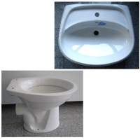 14. Special brands BATHROOM SET washbasin 55 / 65cm + WC in White