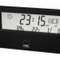 CTC Wetterstation mit Uhr WSU 7022 Schwarz