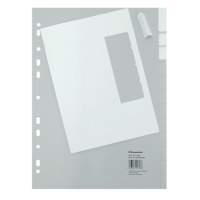Soennecken register 1516 DIN A4 blank full height 10 sheets PP grey