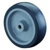 Rubber wheel, Ø 125 mm, width: 28 mm, 70 kg