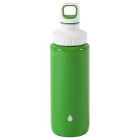 EMSA Trinkflasche Drink2Go Lightsteel, 0,6l, grün-weiß