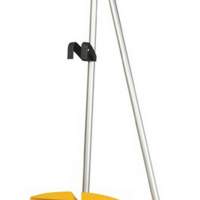 Dust set handle with shovel and broom mounted anthracite/yellow