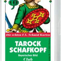 Schafkopf/Tarock Bavarian picture plastic case, 1 piece
