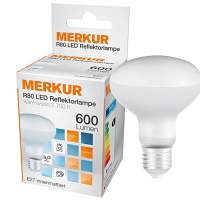 MERKUR LED Reflektorlampe E27 8W R80 2700K 15.000 h, 220- 240 Volt, 10er pack