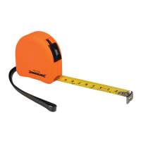 Silverline tape measure in signal color 3m x 16mm