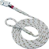 Rope L.10m EN353-2 with wrist strap with carabiner MAS Band-D.16mm