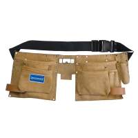 Silverline tool belt with double pockets, 8 compartments