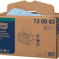 Tork cleaning cloth, extra strong for industry, blue, 3-ply, L.325xW.385mm, 200 pieces/box.