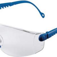 Schutzbrille OpTema Bügel blau Fogban-Scheibe klar beschlagfrei EN166, 10 Stück