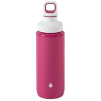 EMSA Trinkflasche Drink2Go Lightsteel, 0,6l, pink-weiß