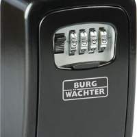 Key safe Key Safe 30 H120xW90xD40mm with protective cap, combination key.Number of hooks.1