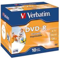Verbatim DVD-R 16x 4,7GB 120Min. Jewelcase 10 St./Pack