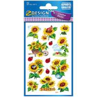 AVERY ZWECKFORM Sticker Sonnenblumen Glitter 28x10=280 Etiketten