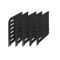 styro partition wall styrodoc 280-3015.95 black 5 pieces/pack.