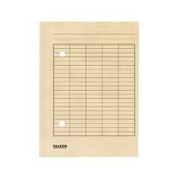 Falken circulation folder 80001506 DIN A4 2 viewing holes cardboard chamois, 100 pieces