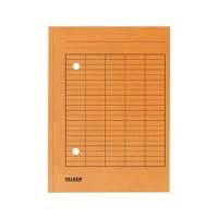 Falken circulation folder 80004211 DIN A4 2 viewing holes cardboard orange, 100 pieces
