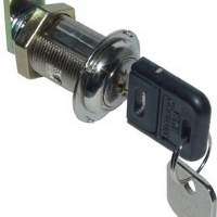 Furniture cam lock, system 600, keyed alike, thickness up to 22 mm, nickel-plated steel