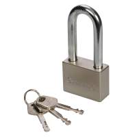 Steel padlock with long shackle 40 mm