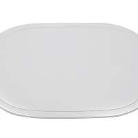 SALEEN Tischset oval Kunststoff 45,5x29cm weiß 12 Stück