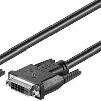 DVI-D FullHD Verlängerungskabel Dual Link DVI-D (24+1) 2m schwarz