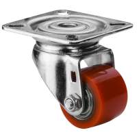 Swivel wheel wheel-D. 50mm load capacity 120 kg, with mounting plate, polyurethane