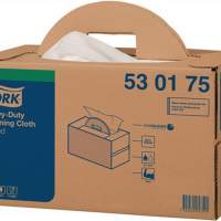 Tork cleaning cloth, extra strong, white, 1-ply, L.640xW.380mm, 120 bags/box.