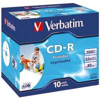 Verbatim CD-R 52x 700MB 80Min. Jewelcase 10 St./Pack.