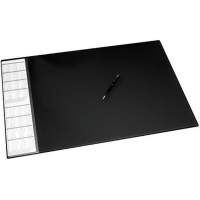 Desk pad 68x44cm side pocket washable black