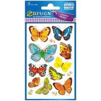 AVERY ZWECKFORM Sticker Butterflies, 30x10= 300 pieces
