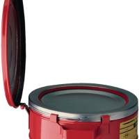 Tränkbehälter 2l Teller D.238mm Stahlblech rot