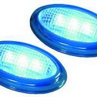 Seitenbegrenzungsleuchten mit LEDs je 3 LEDs blau