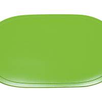 SALEEN placemat oval plastic 45.5x29cm apple green 12 pieces