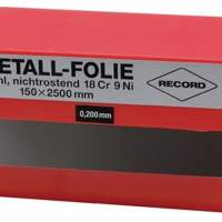 Metallfolie Dicke 0,500mm, Edelstahl 1.4301, Länge 2500mm Breite 150mm