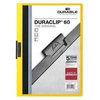 DURABLE clip folder DURACLIP 60 220904 DIN A4 rigid film yellow