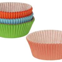 METALTEX muffin baking cups 100 colored, pack of 100 x 6 packs = 600 pieces