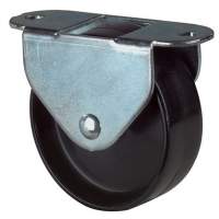 Box castor diameter 45mm height 49mm black plastic wheel for soft floors