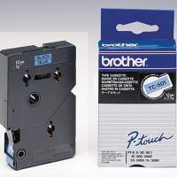 P-touch Schriftbandkassette TC501 12mmx7,7m laminiert schwarz auf blau