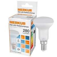 MERKUR LED reflector lamp E14 4W R50 2700K, pack of 10
