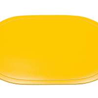 SALEEN Tischset oval Kunststoff 45,5x29cm sonnengelb 12 Stück