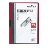 DURABLE clip folder DURACLIP 30 220031 DIN A4 polyethylene aubergine