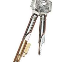Keyhole lock E7 7mm handle for mortise locks with 2 keys