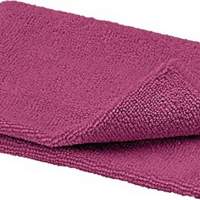 Cleaning cloth 300x350mm microfiber red washable at 60 degrees C fluffy, 10 pieces