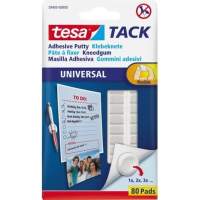 tesa adhesive clay TACK 59405-00000-00 repositionable 80 pieces/pack.